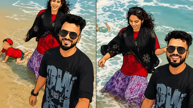 বাবা-মা ব্যস্ত রিলস বানাতে, সমুদ্রে ভেসে যাচ্ছিল শিশু