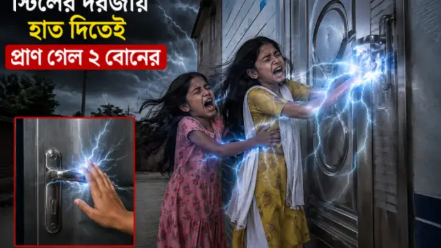 স্টিলের দরজায় হাত দিতেই প্রাণ গেল ২ বোনের