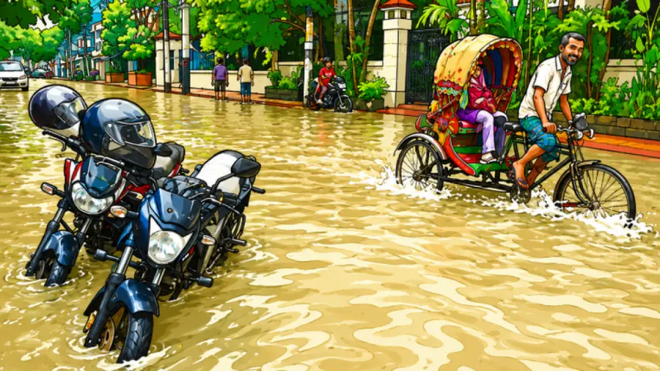 ২৪ ঘণ্টায় ঢাকায় ৯৭ মিলিমিটার বৃষ্টি